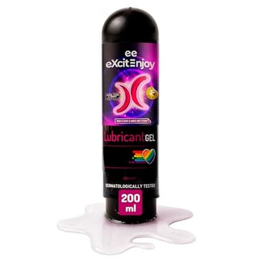 Excite Gel Lubricante Anal Relajante a Base de Agua con Extracto de Arnica, 200 ml - Sensación Suave y Cómoda, Vegano y No Testado en Animales