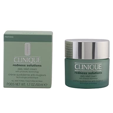 Clinique Redness Solutions, Crema de Alivio con Probiótico, Diaria, 50 ml