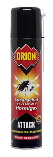 Orion - Aerosol Insecticida para Hormigas y Cucarachas, Elimina Insectos Rastreros en Segundos, Protección de 4 Meses, Efecto Instantáneo, Sin Olor, Perfume Ni Alérgenos, Spray - 400 ml