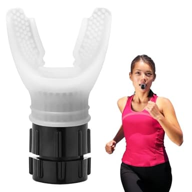Oxyfit Entronador Pulmonar, Lung Trainer con Reslstencia Ajustable, Ejercitador Pulmonar para Aumontar Capacidad Pulmonar, Entrenador Respiratorio Sport Blanco