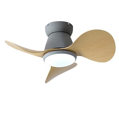 Dceinz 60cm Pequeño Ventilador Techo Con Luz Y Mando A Distancia Lampara Ventilador Techo Reversible Silencioso 6 Velocidades Ceiling Fan with Light Para Oficina Dormitorio Niños