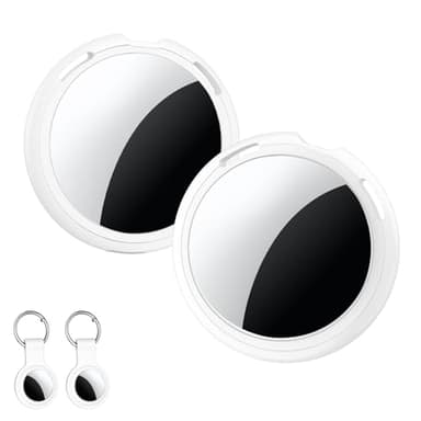 2 Pack Air Tracker Smart Tags Localizador GPS Compatible con Apple Find My (solo iOS) Rastreador Bluetooth Buscador de Llaves Dispositivos de Seguimiento Global en Tiempo Real para Niños Perros Llaves