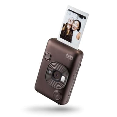 instax - Mini LiPlay, cámara instantánea híbrida. Cámara e Impresora para Smartphones. Color Deep Bronze