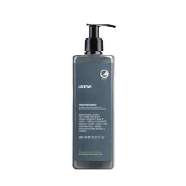 ANYAH Crema Hidratante Corporal y Loción- Corporal Orgánica sin Perfume para Piel Seca, Crema de Cuerpo Hidratante Natural – Hidratación Profunda, Ecológica, Certificada Nordic Ecolabel, 480 ml