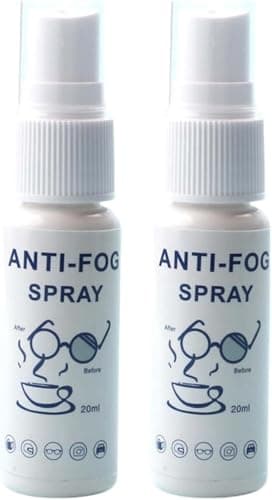 2pcs Spray Antivaho,spray Antivaho Para Gafas, Soluciones Desempañadoras De 20 Ml, Spray Antivaho De Larga Duración Y Sin Rayas Para Casco De Moto Y Gafas De Ciclismo, Gafas De Natación