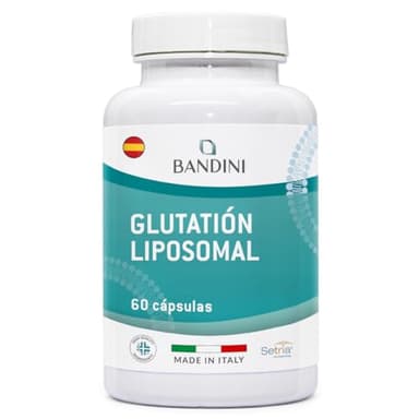 Bandini® Glutatión Liposomal 60 Cápsulas Veganas - L-Glutatión Setria Alta Dosis, Absorción y Biodisponibilidad - L-Glutathione Reducido y Bioactivo - Antioxidante y Antienvejecimiento - Libre de OMG