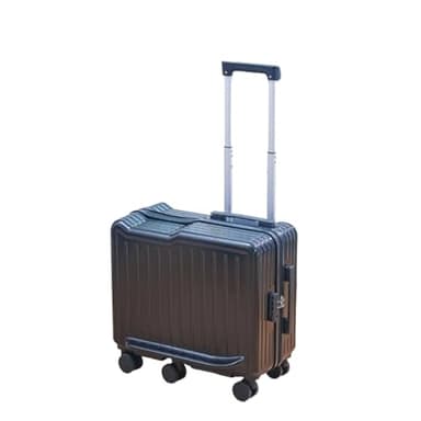 IYUESQ Equipaje de Mano con Asiento, Maleta rígida con Ruedas giratorias, Equipaje de Mano rígido, Equipaje de Viaje ABS (Negro, 22")