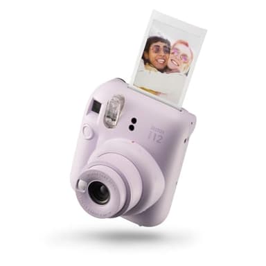 Instax Mini 12 - Cámara instantánea, con autoexposición y lente selfi incluida, Morado (Lilac Purple)