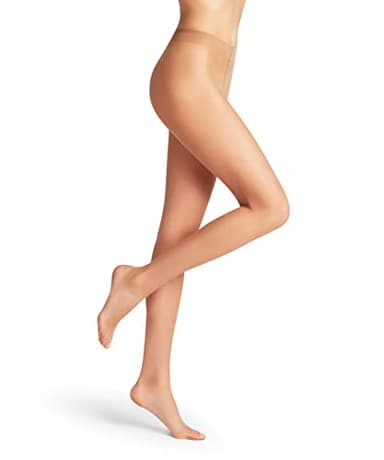 FALKE Shelina 12 DEN W Ti ultra-transparente lisas 1 pieza, Pantimedias Mujer, Color piel Sun 4299, XL