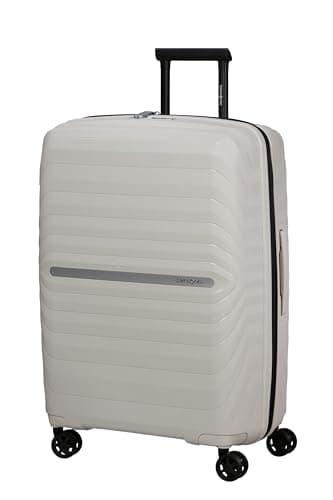 Samsonite Neo Flux - Spinner M, Maleta expandible, 68 cm, 86/96 L, Beige (Warm Neutral)