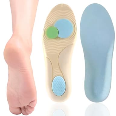 Plantillas Metatarsalgia, Taloneras Fascitis Plantar, Soporte Plantillas de Zapatos Funcionales Suaves Inserto para pies planos, dolor de pie, fascitis plantar (43-44)