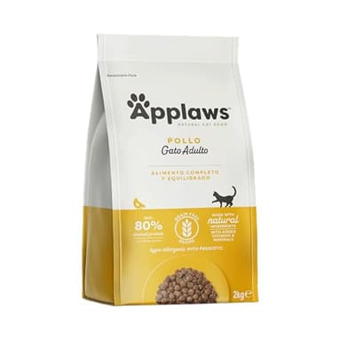 Applaws Alimento Seco Natural sin Granos para Gatos Adultos, Sabor a Pollo - Bolsa Resellable de 2 kg (Verpackung kann variieren)