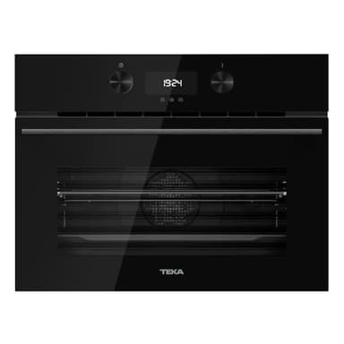 TEKA HLC 8440 C - Horno Compacto 45 cm, Horno + Microondas, Sistema de Limpieza HydroClean ECO, Multifunción SurroundTemp, 11 Funciones de Cocinado, Touch Control, 3 Cristales, Color Negro