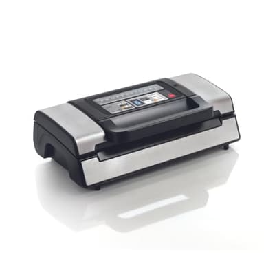 Máquina de envasado al vacío para uso intensivo Laica VT3120 con doble bomba, sellado doble para mayor seguridad, capacidad de aspiración 20 l/min, 130 W, incluye tubo para contenedores.