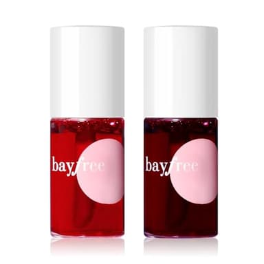 bayfree Lip Tint Stain Set, Tinte de Labios, Mini Barra de Labios Líquida, Larga Duración Maquillaje de Labios para Mejillas y Ojos (Made into Jam)