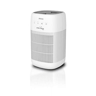 Sogo Purificador de Aire y Deshumidificador 2 en 1 - Purificador de Aire con Filtro HEPA 3 Niveles de Filtración - Deshumidificador Silencioso de hasta 750 ml/día – Deshumidificador Tanque de 1L Agua
