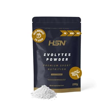 HSN Sales Minerales Evolytes en Polvo | Sabor Neutro 150g | Electrolitos (Sodio, Magnesio, Potasio, Calcio y Cloruro) | No Incluye Dosificador | No-GMO, Vegano, Sin Gluten, Sin Azúcar