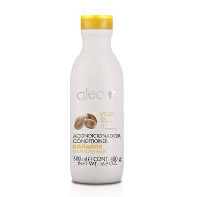 ALEA - Acondicionador Pelo Dañado - Línea Dañados - 500 ml - con Proteínas de Seda y Aceite de Argán - Sin Sulfatos ni Parabenos - Recupera la Vitalidad del Cabello