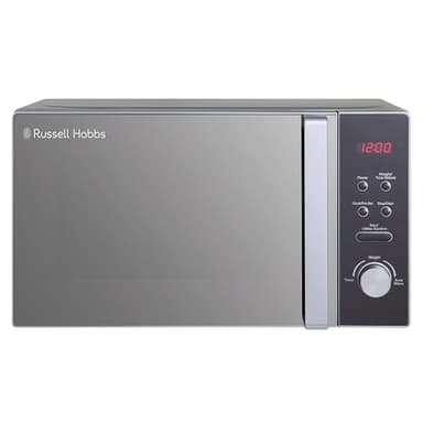 Russell Hobbs RHM2076S - Microondas compacto independiente, 800 W, 20 litros, plateado