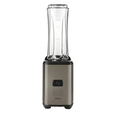 Black+Decker Batidora de vaso, Gris, 350 W, 0.6L