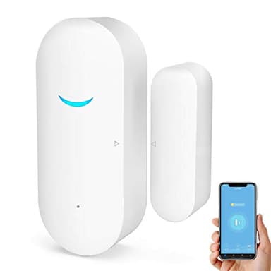 Sensores WiFi para Puerta y Ventana, Alarma Inteligente Tuya con Control de aplicación de notificación Gratuita, Sistema de Alarma de Seguridad para el hogar,Compatible con Alexa,(1)