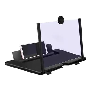 Ampliador de pantalla del teléfono, 3D HD plegable para teléfono móvil, ampliador de pantalla portátil con soporte, lupa para teléfono móvil, lupa de pantalla para videos y juegos, 22 x 16,6 x 0,8 cm
