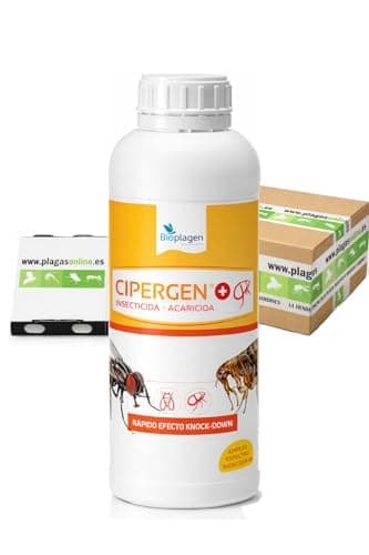 CIPERMETRINA 9,3% Insecticida-Acaricida Concentrado | Mosquitos, Moscas, Pulgas, Cucarachas, Ácaros, Garrapatas.. | Formato: 250ml, Dosis: 10ml/L | Pulverización, Nebulización o Termonebulización