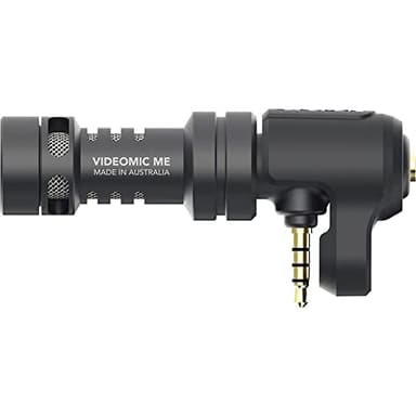 RØDE VideoMic ME Micrófono direccional compacto para smartphone RØDE VideoMic Me con conector TRRS de 3.5mm para grabación cinematográfica móvil y creación de contenido