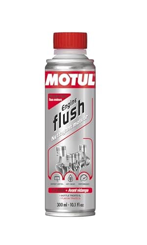 MOTUL Limpiador de Motores Antes de Cambio de Aceite, Aditivo para Aceite de Motores de Gasolina y Diésel, Antidesgaste, Reduce el Consumo y Las Emisiones, Ideal Antes de la ITV, Engine Flush, 300 ml