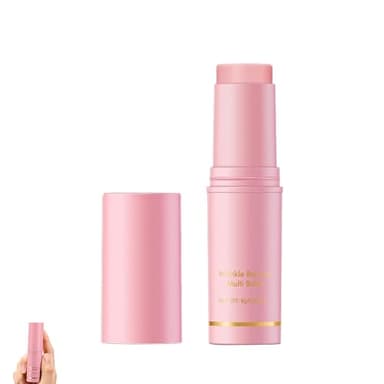 Bálsamo multiarrugas en barra, varita de colágeno, bálsamo hidratante para rebote de arrugas para rostro y labios, elimina líneas finas y arrugas, mejora el brillo de la cara, ojos y cuello (1PC)