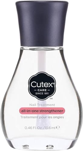Cutex – Fortalecedor de Uñas, Todo en Uno, Actúa como Base y Top Coat, Proporciona Brillo Intenso, Fortalece y Suaviza las Uñas, 13.6 ml