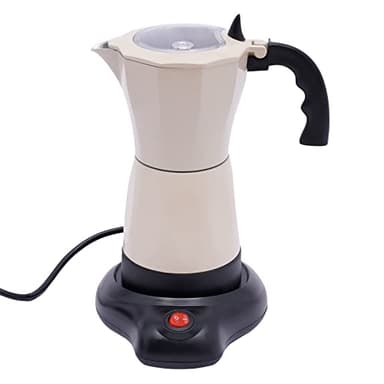 Vinnyooc - Cafetera eléctrica de 300 ml, cafetera Moka portátil, café