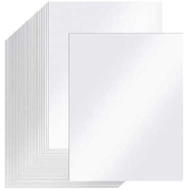 30 Hojas Cartulinas A4 Blancas Nacaradas 250g,Papel de Cartulina A4 de Doble Cara Brillante para Manualidades,Invitaciones,Certificados,Scrapbooking,Apta para Impresoras Láser y de Inyección,210x297mm