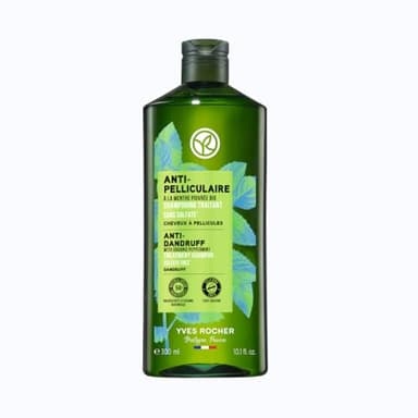 Yves Rocher Champú Anticaspa Tratante - Cabello con Caspa - Champu sin Sulfatos ni Siliconas con Hierbabuena Bio - Cuero Cabelludo Purificado y Libre de Caspa - Fabricado en Francia - 300ml