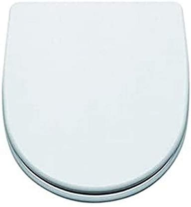 Gala Bacara – Tapa y Asiento Fijo Inodoro - Forma Ovalada - Incluye Kit Fijación - Bisagras Acero Inoxidable - Fácil Limpieza - Color Blanco