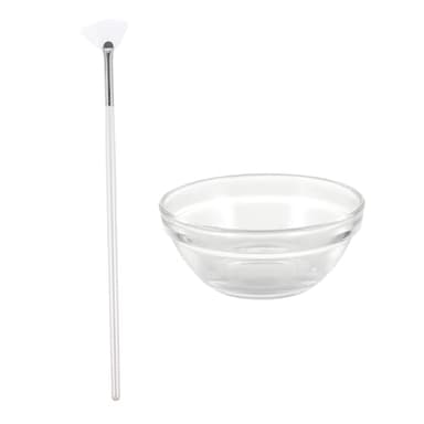 ARTSEWPLY Cepillo de con Cuenco para Faciales y Exfoliaciones Aplicador de Ácido Glicólico y Herramientas de Cuidado para Tratamientos