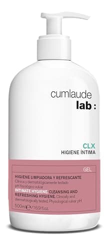 Cumlaude Lab - Higiene Íntima CLX Gel, Gel Limpiador con Clorhexidina, Activo Vegetal y pH Neutro, Aporta una Acción Higienizante, Refrescante, Protectora e Hidratante - 500 ml