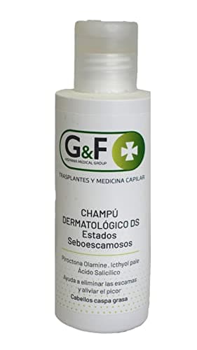 Champú para dermatitis seborreica. Champú estados descamativos. Facilita la eliminación de escamas. Champús en botella de 125ml. Champús pelo graso. Reduce la descamación, el picor y exceso de sebo.