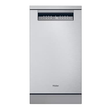 Haier I-Pro Shine Series 5XF1C3TB1FX, Lavavajillas Independiente 45CM, Motor Inverter, 11 Cubiertos, 3 Bandejas, 8 Ciclos, Wi-Fi, App hOn, Filtro Antibacterias, Apertura Automática, 43DB, Inox