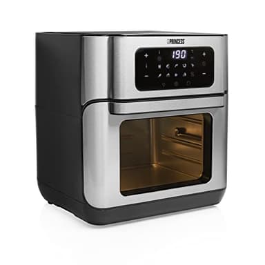 Princess 182065 Freidora sin aceite y Horno de 10 L, hasta un 66.7% menos de consumo de energía, libro con 30 recetas incluido, 10 programas, con accesorios