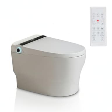 Nashi (Yaiza Plus) | Inodoro Japonés | DEPOSITO TRADICIONAL para baja presión | Apertura y Cierre de Tapa y Descarga Automática | Asiento Calefactable, Agua Caliente y Secado | salida a suelo