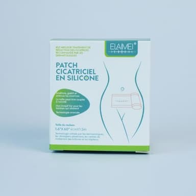 Moldes Apósito de silicona Cicatriz,Hojas de eliminación de cicatrices para el acné, queloides, quemaduras, tratamiento quirúrgico cesárea(4X 150cm) Beige