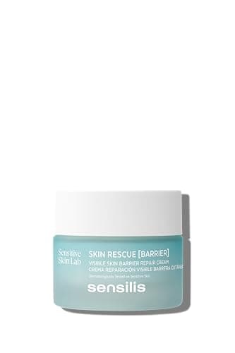 Sensilis - Skin Rescue Barrier Crema Facial, Repara Hidratante Reduce Enrojecimiento, con Ácido Hialurónico Ceramidas, Hipoalergénica No Comedogénica - 50 ml