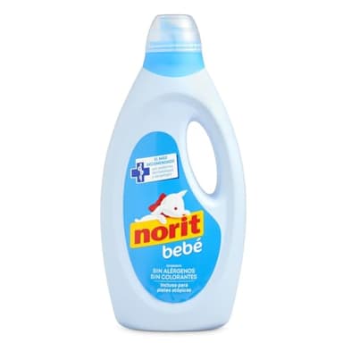 Norit Ropa de Bebé y Pieles Atópicas Detergente Líquido - 1125 ml