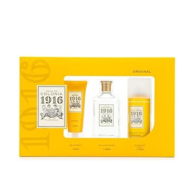 1916 - Original, Agua de Colonia, Estuche de Regalo Mujer y Hombre, Colonia 100 ml + Gel de Baño 75 ml + Desodorante Spray 150 ml, Perfume Unisex, Fragancia Cítrica y Floral, Aroma de Larga Duración
