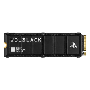 WD_BLACK SN850P SSD PS5, 2TB M.2 2280, Licencia Oficial para Consolas Playstation 5 PS5, Velocidades hasta 7300 MB/s, PCIe NVMe SSD con Disipador Optimizado, SSD para Juegos internos, Negro