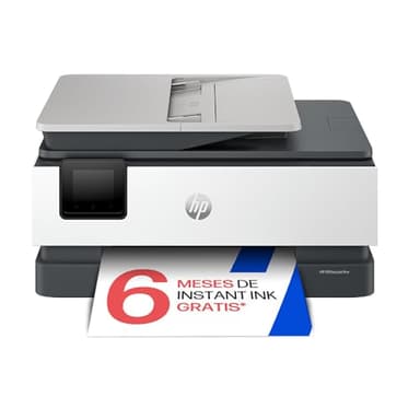 HP OfficeJet Pro 8122e, Impresora multifunción Profesional de Tinta A4 a Color, Copia, Escáner, Mobile Fax, Wi-Fi, Impresión a Doble Cara automática, 6 Meses de impresión Instant Ink, Gris