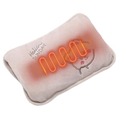 Calentador de manos de cubierta , botella de agua caliente recargable, compacto con función segura a prueba de fugas, paquete de calor terapéutico para calambres musculares, diseño de accesorios