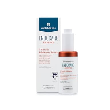 Endocare Radiance C Ferulic Edafence - Sérum Antipolución y Antioxidante con Vitamina C y Ácido Ferúlico, Rápida Absorción, para Todo Tipo de Piel, 30 ml