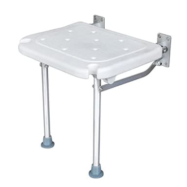 Silla de Ducha Plegable, Weytoll Asiento de Ducha Plegable con Patas, Asiento de Ducha Montado en la Pared Taburete de Baño Carga Máxima de 200 kg